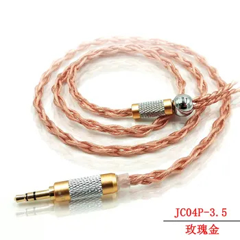 

3.5mm Silver-plated Bold Headphone Cable MMCX 0.78MM 2PIN HiFi Headphone Upgrade Line for UE ZSN QDC for ATH Shure Sennheiser