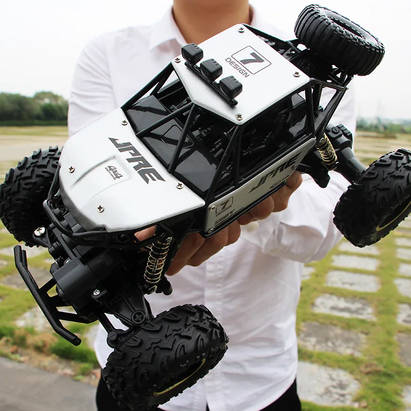 Радиоуправляемая машина 4WD 2,4 GHz альпинистская машина 4x4 с двойным мотором Bigfoot машинка с дистанционным управлением модель внедорожника игрушки для детей и взрослых - Цвет: New white 28cm