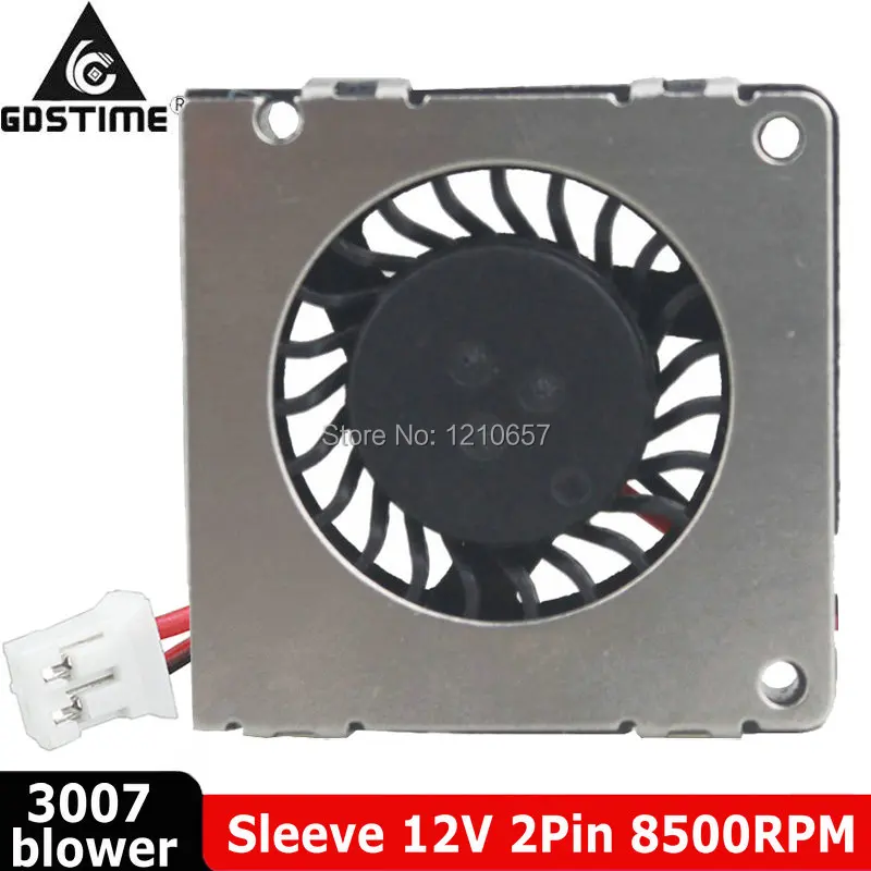 

3007 12V DC Blower 30mm 2Pin 30x30x7mm 3CM Small Cooling Cooler Brushless Turbo Fan for RC Model Mini Projector 3D Printer Parts