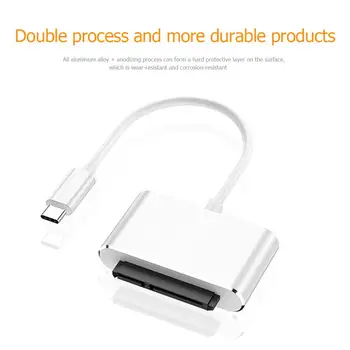 

HW-TC43 2.5 inch HDD SSD Type-C to SATA Adapter Wire Thickened Tinned Copper Wire Core Woven Mesh for Windows Mac OS Linux