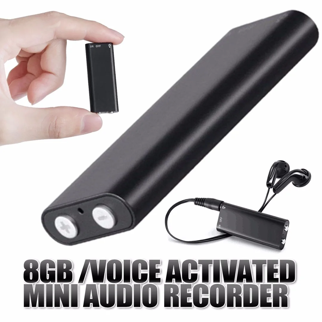 Цифровой звуковой диктофон 8 ГБ mp3 плеер USB флэш накопитель профессиональная