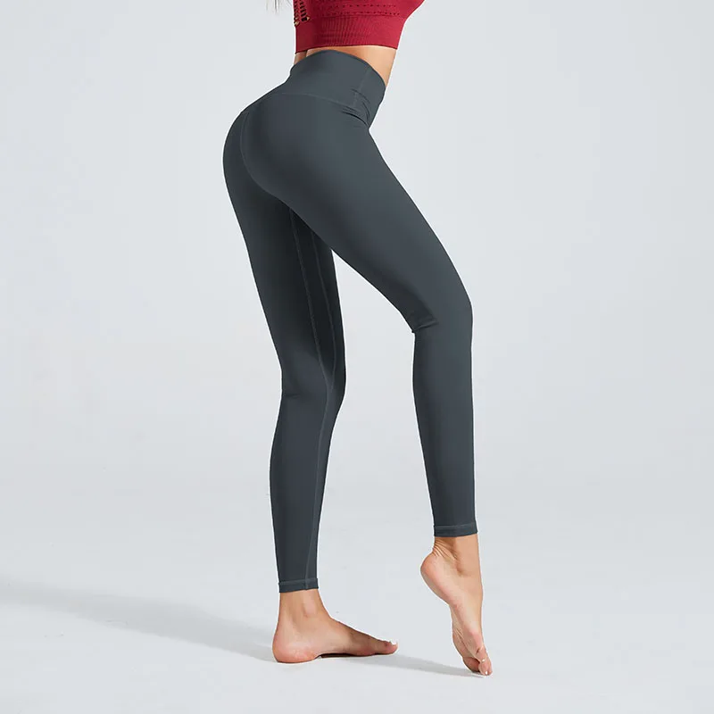 Kamisnky Women Leggings High Waist Sports Gym Leggings Running Athletic Pants Femme Workout Fitness Leggings Solid Women Clothes