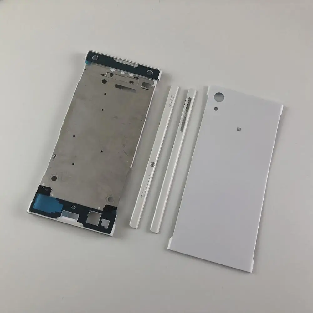 For Sony Xperia XA1 G3125 G3121 G2123 G3116 Housing Middle Frame Left/Right Side Rail Stripe and Buttons+Battery Back Cover | Мобильные