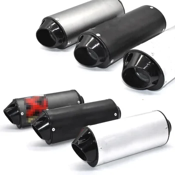 

28mm 32mm 38mm Motorcycle Exhaust Muffler Pipe For Honda Yamaha Kawasaki 110cc 125cc 150cc 160cc Dirt Pit Bike ATV