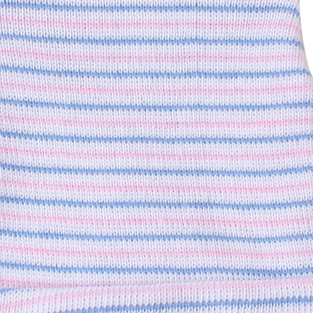 New Adorable Baby Cotton Striped Knit Hats Newborn Toddler Kids Boys Girls Unisex Hat Lovely Rabbit Ear Hats 0-6 Months