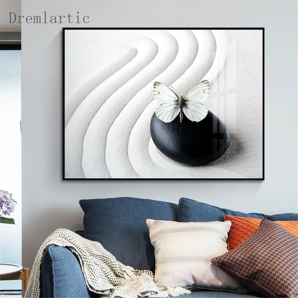 Zen Stone@t Canvas Poster Silk Fabric Modern Style Prints Party House Decor Room#20-1005-24 | Дом и сад