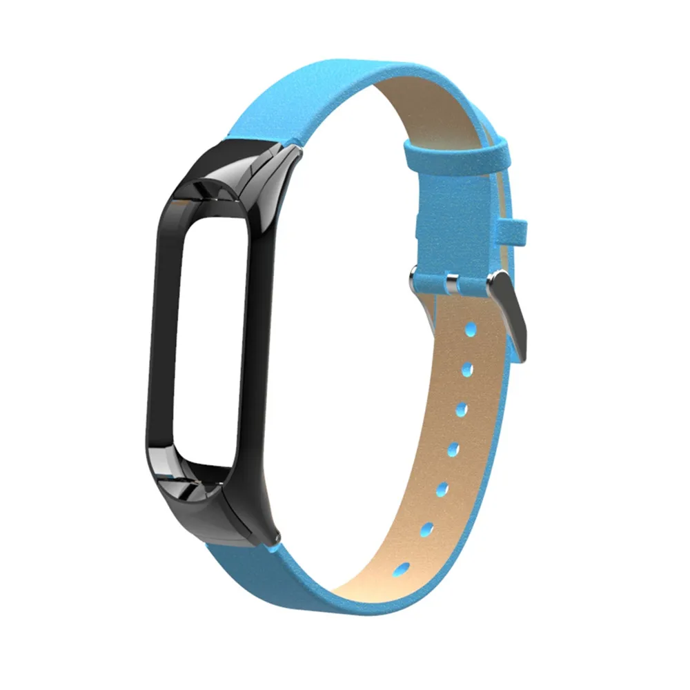 PU кожаный ремешок для Mi Band 3 4 наручный браслет Miband смарт браслет|Смарт-аксессуары|