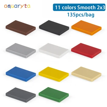 

Aquaryta 135pcs DIY Building Blocks 26603 Figure Bricks Smooth 2x3 Educational Creative Size Compatible With logo Toys for Kids