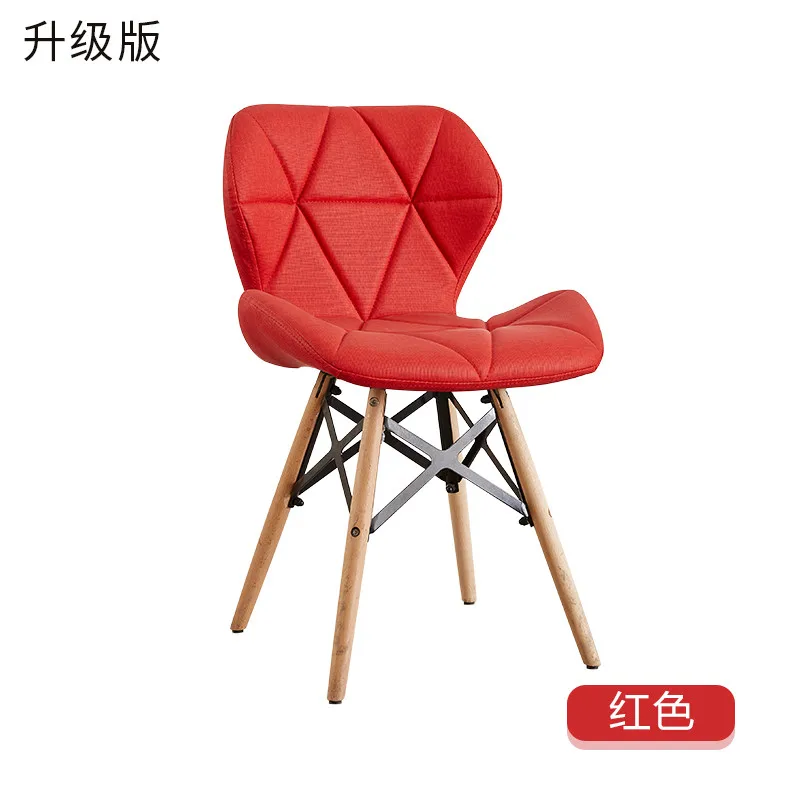 Скандинавские INS ресторанная мебель стул столовая современный Pu китайский железный стул деревянные кухонные обеденные стулья для столовой s диван - Цвет: Красный