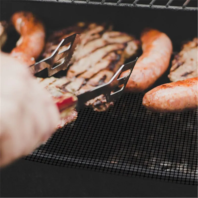 Non Stick Bbq Grill Mat Cooking Mesh Churrasco Barbecue Liner Roaster  Barbecue Grill BBQ Tool For Kitchen Kamado Bbq Accessories - AliExpress