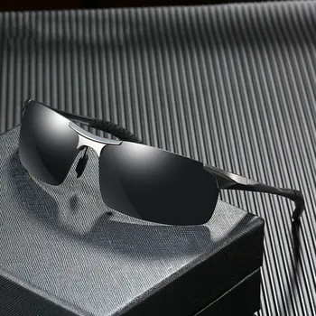 

ZENOTTIC 2020 Rimless Sports Sunglasses for Men Polarized UV400 Protection Goggle Driving Polaroid Aluminum Shades Sun Glasses