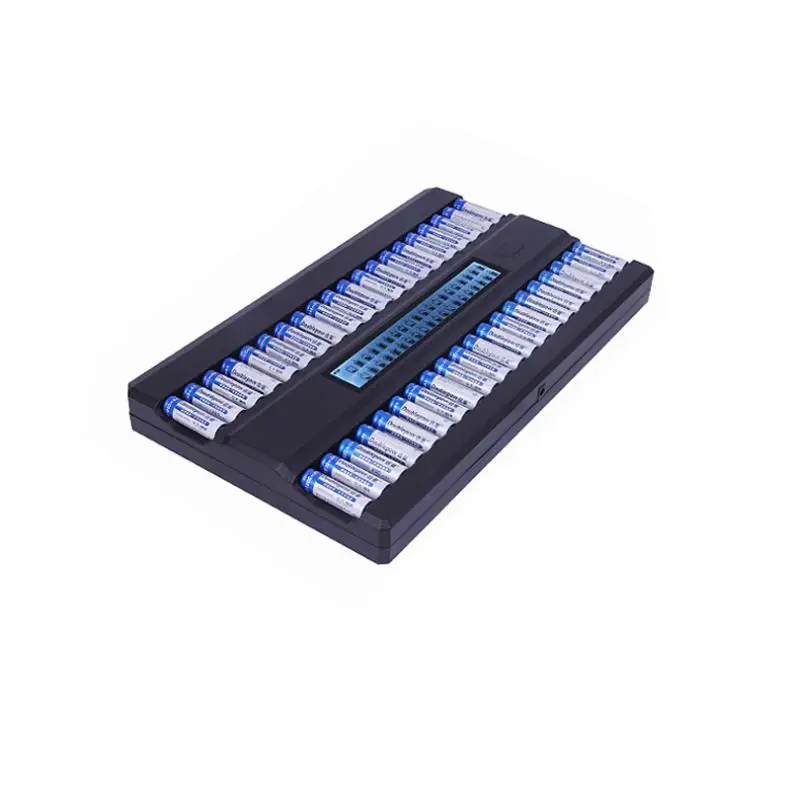 40 Slots Intelligent Fast Charger with LCD Display and Built-In IC Protection for KTV Dedicated Microphone