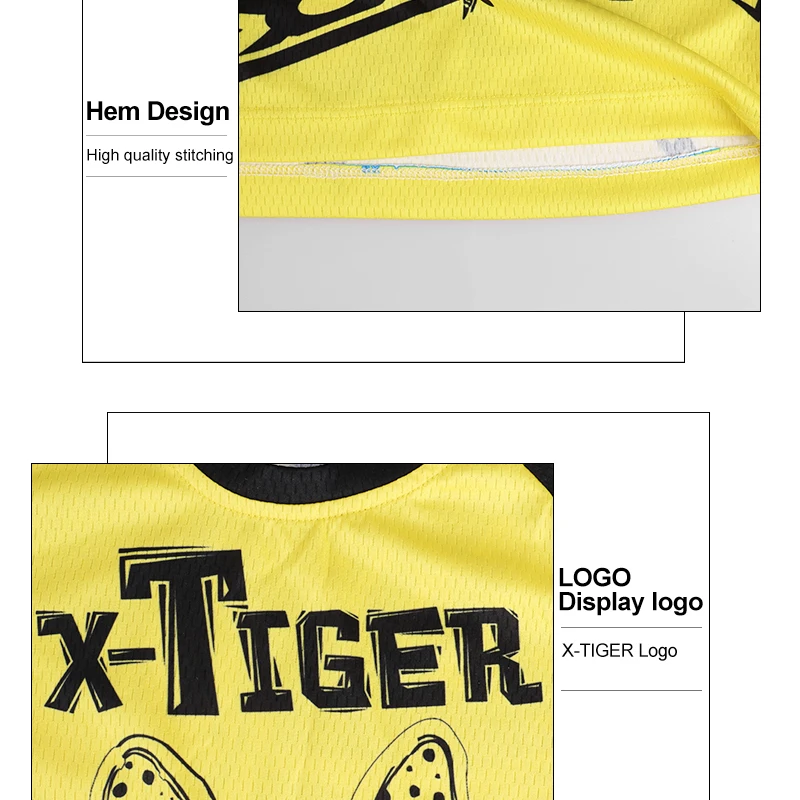 X Tiger anti uv Детские майки для велоспорта одежда гоночного велосипеда летняя