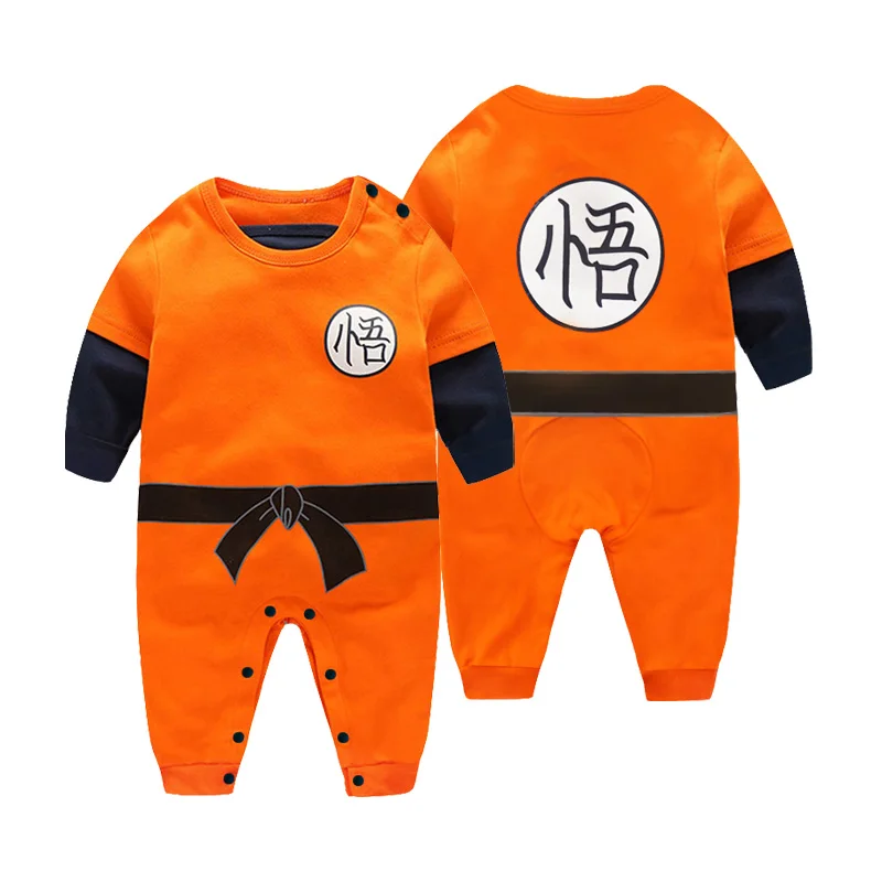 Baby Clothes Romper Boys Girls Onesie Cotton Cartoon Goku Soft Jumpsuit Rompers Outfits Festival Kids Costume 0-3y baby rompers,cotton jumpsuit,cotton onesies,baby jumpsuit
