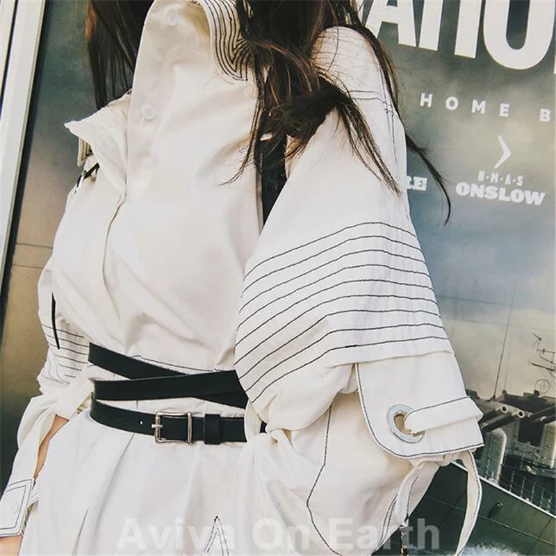 

Women Fashion Belt Black Body Waist Belt Casual Female Fashion Metal Buckle PU Leather Accessories for Women Belts