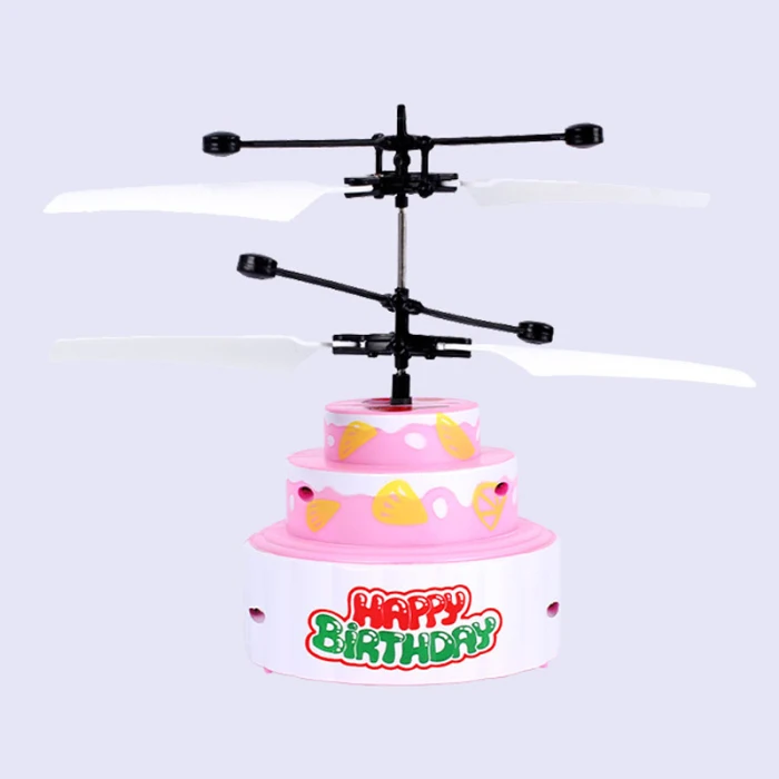 Летающий торт RC игрушки перезаряжаемый светильник беспилотный инфракрасный индукционный для детей