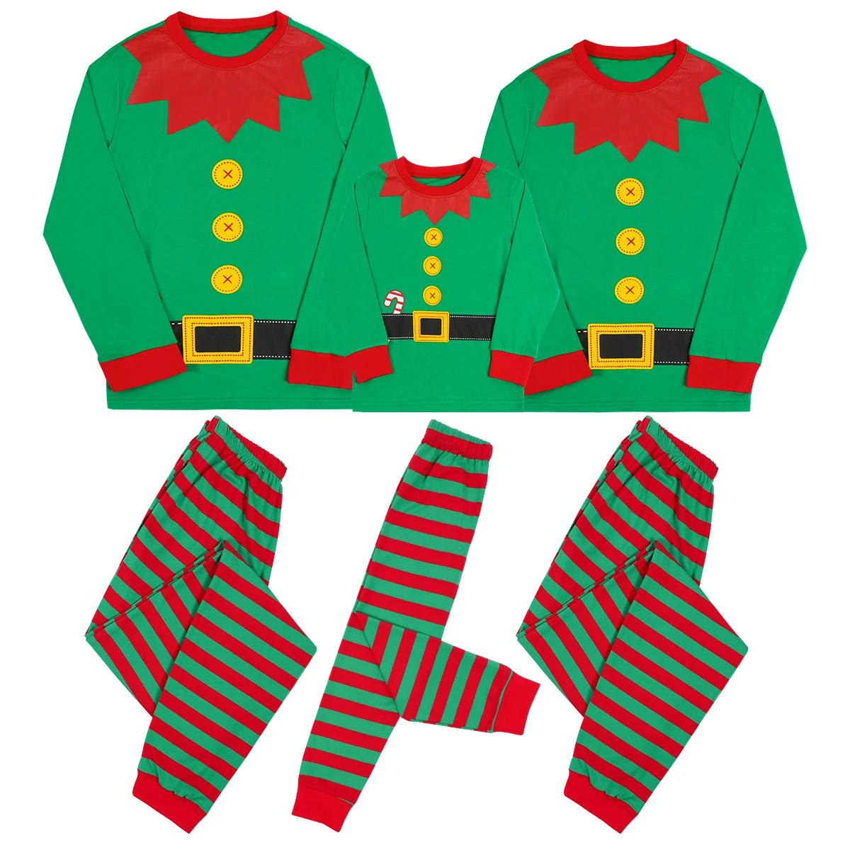 Family Christmas Pajamas 2023 Adult Matching Xmas Sleepwear Set Kids Boys Elf New Year Nightwear Mother Daddy Festival Deer Pjs 6