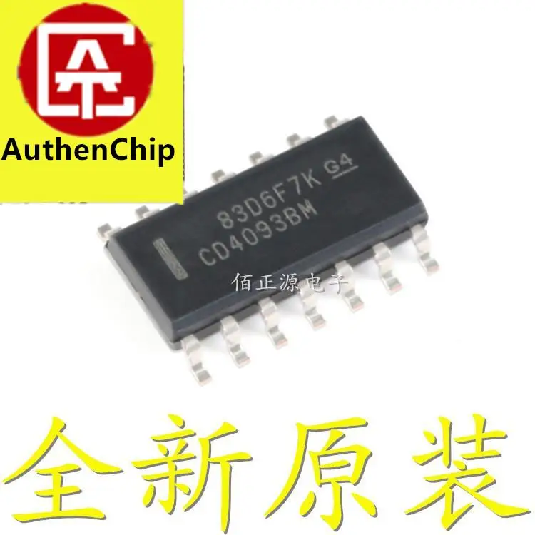 

10pcs 100% orginal new in stock CD4093 CD4093BM logic chip four 2-input Schmitt trigger