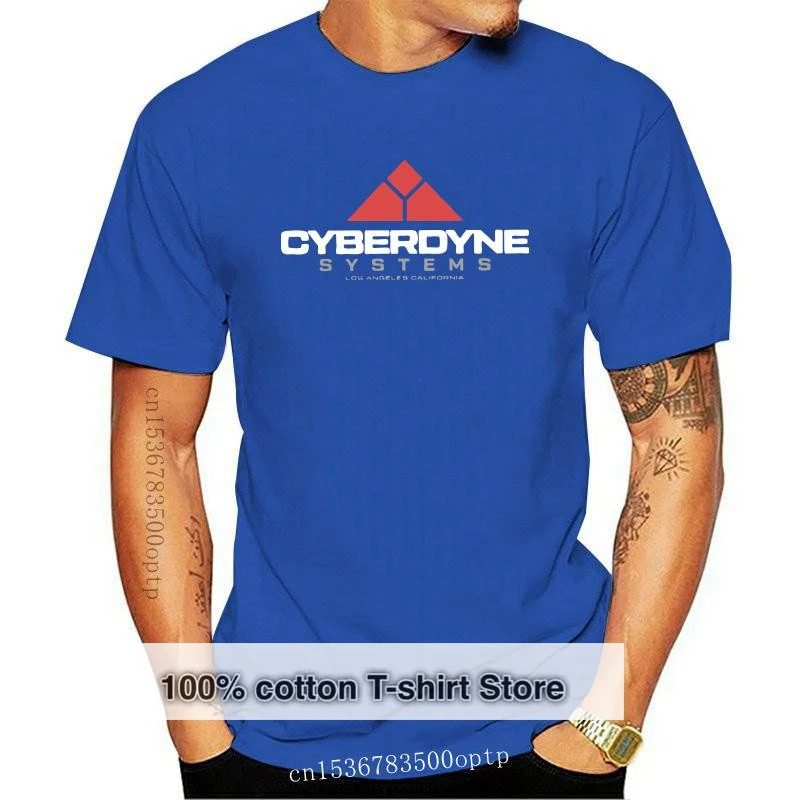 Новые футболки Terminator Cyberdyne Systems мужские хлопковые Веселая футболка Арнольд