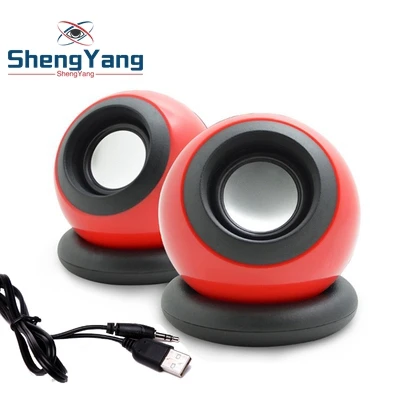 

USB Mini Computer Speaker 3.5MM audio jack Desktop Notebook Small Speaker Portable Subwoofer USB 2.0