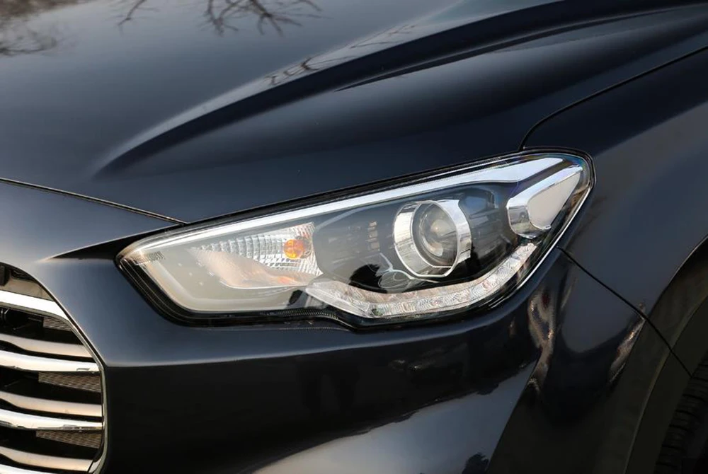 Для hyundai IX35 фары объектив автомобиля фары Крышка Замена Прозрачный авто оболочка Крышка
