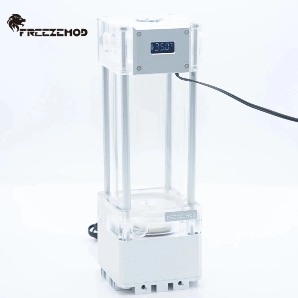 Zemod Aio-bomba Reservatória com Tela de Temperatura Tanque de Água Combo para pc Sistema de Refrigeração a Água 200 mm 250 mm 300 mm Ventiladores e resfriadores - Imagem 4