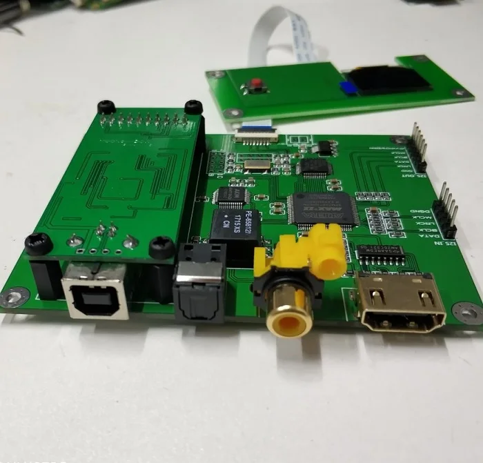 Amanero цифровой интерфейс XMOS частота дискретизации дисплей доска AK4118 SPDIF ies коммутации