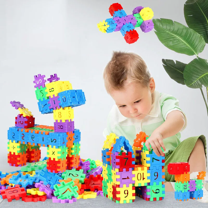 66pcs Kids Baby Building Blocks Set Large Size Educational DIY Bricks Toy Gift 