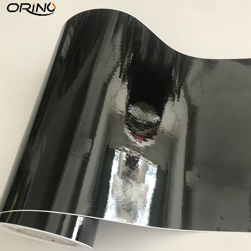 Black Gloss Car Vinyl Wrap Sticker-1