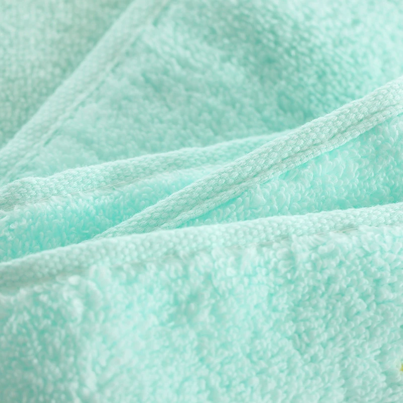 30.5x55cm Cotton Embroidered Children's Hand Face Towel Tassel Primary School Children's Baby Wash Cloth Hotel Travel Towel