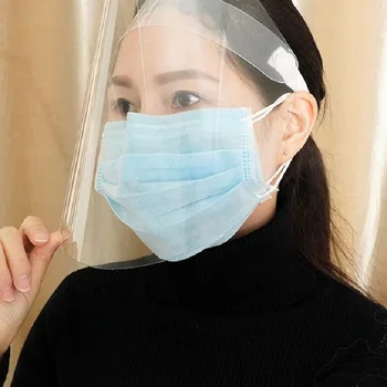 

Transparent Cap Safty Face Shield Clear Flip-Up Visor Industry Dental Guard