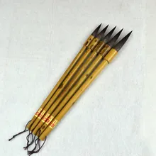 5 шт./компл. кисть для каллиграфии китайский Мышь столбик ручка-кисть для каллиграфии рисунка от руки Живопись Tinta Китай(материк