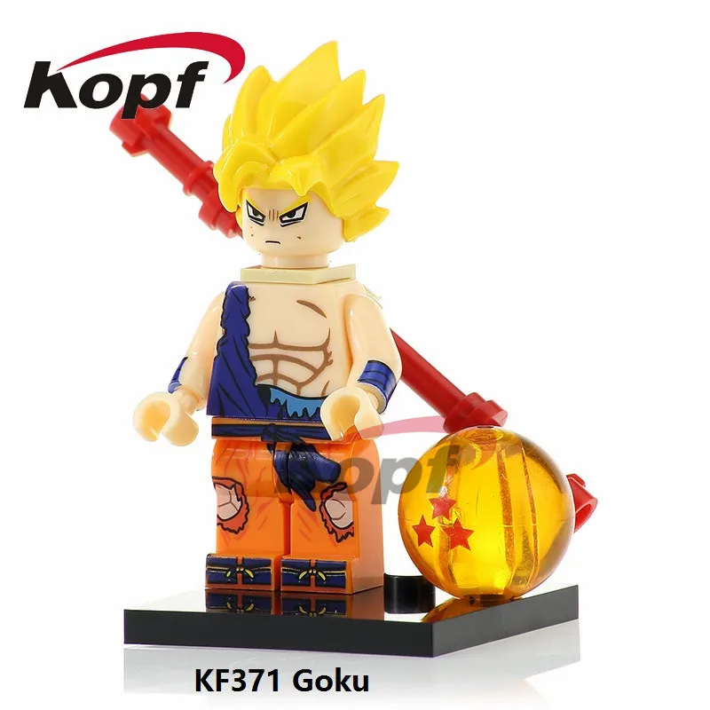 KF371 Without Box Супер Герои одной продажи Dragon Ball Z рисунок Вермут будущее Мужские Шорты для купания Вегета SSj3 Majin Buu, строительные блоки, игрушки для детей KF2023 - Цвет: KF371 Without Box