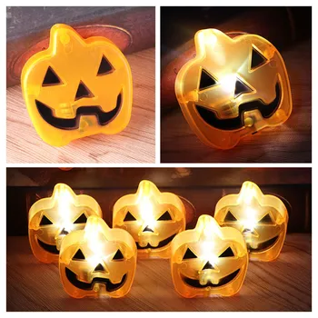 

Pumpkin Night Light LED Wall Lamp Halloween Decor Party Shop Bar Light