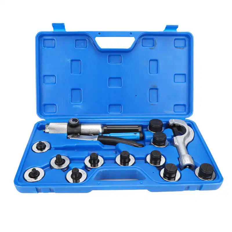 US $107.73 Flaring Tool Kit Tube Expander Hardware Accessory Water Pressure 40CR steel multifunctional hand Tool set Reamer Expander