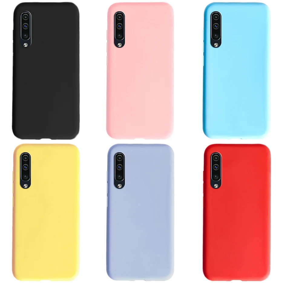 Silicone Case For Samsung Galaxy A50 A50s A30s Cases Thin Matte Phone Back Covers A 50s 2019 Funda Bumper | Мобильные телефоны и