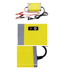 12V DC 2A умное быстрое зарядное устройство для автомобиля мотоцикла желтый