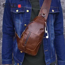 AETOO, мягкая мужская нагрудная сумка из натуральной кожи, мужская сумка через плечо, мужская сумка-мессенджер, дорожная мужская сумка