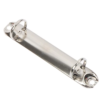 2 anelli raccoglitori in metallo cartella per File in argento dorato clip per rilegatura a spirale per Album di Album raccoglitore per Notebook a 2 fori forniture per ufficio