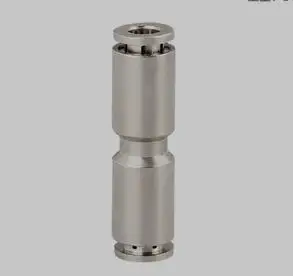Pneumatic Connectors 6.35mm 1/4&quot Nickel Plated Brass Push In Quick Connector Release Air Fitting Plumbing | Обустройство дома