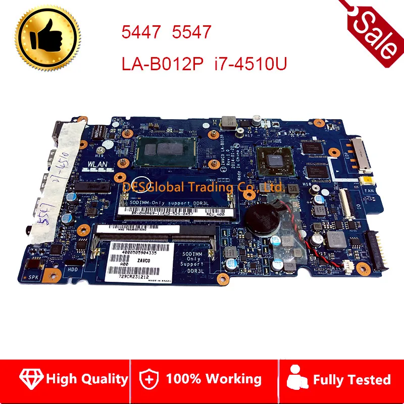 

CN-0H0R69 0H0R69 H0R69 For Dell Inspiron 5547 5447 Laptop Motherboard LA-B012P REV:1.0 i7-4510U Mainboard 100% Test Fast Post