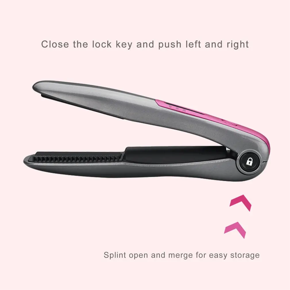 Usb Charging Hair Straightener Mini Electric Splint Straight Volume Dual Use Wireless Portable Hair Curler With 1 Usb Charging Hair Straightener Mini Electric Splint Straight Volume Dual Use Wireless Portable Hair Curler With 5