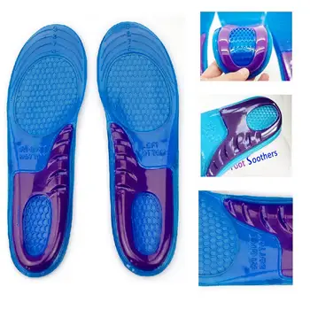 

1pair Silicone Non-Slip Gel Soft Sport Shoe Insoles Massaging Insole Orthotic Arch Support Shoe Pad Men Women Shoe Cushion