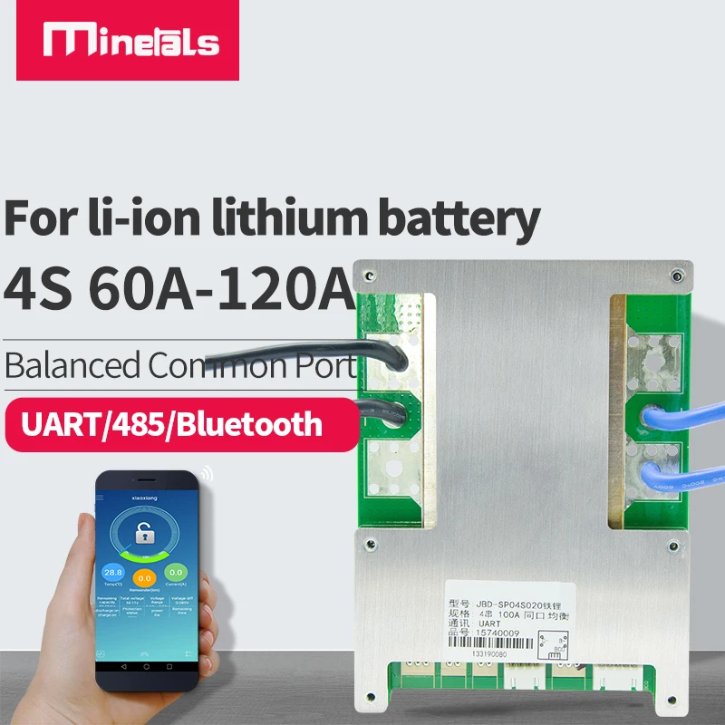 4S литиевая батарея BMS smart bluetooth 60a 80a 100a 120a баланс зарядки и разрядки защита от