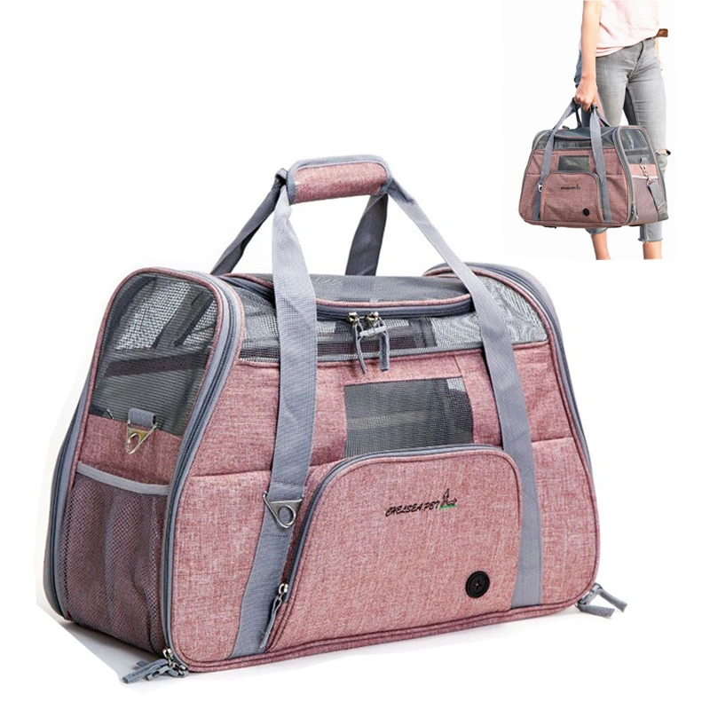 Porta perros para asiento de coche, mochila portátil transpirable para mascotas, jaula para gatos, bolsa de viaje para perros pequeños, transpirable, aprobado por avión|Transportines perros| AliExpress
