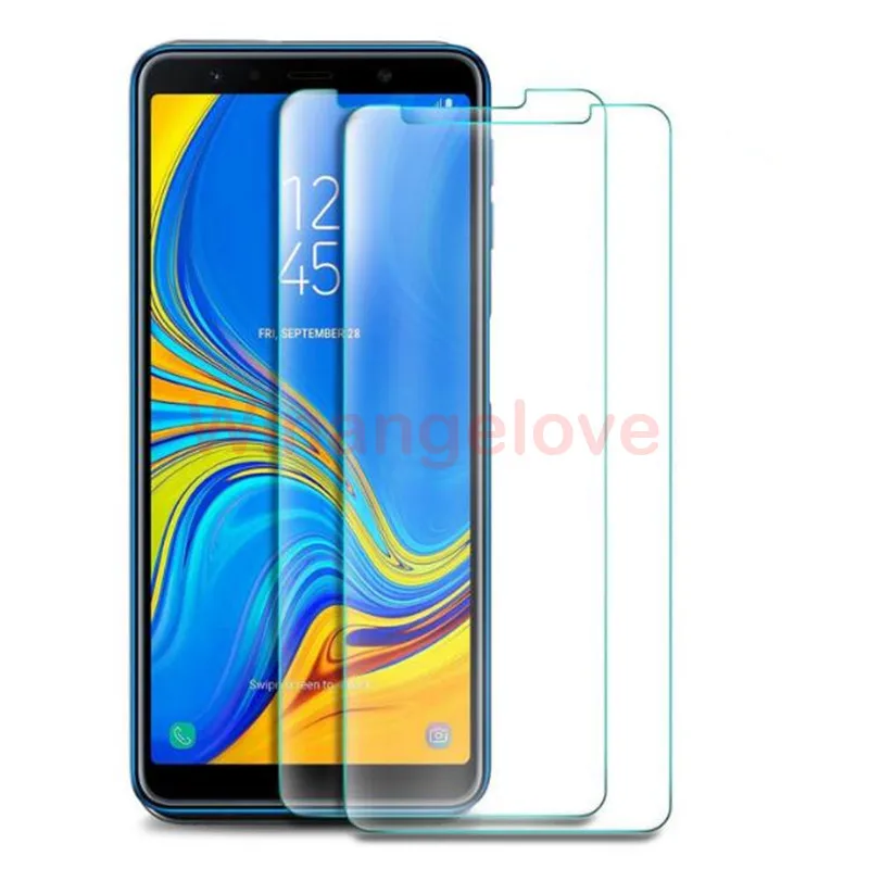 100 шт. для Samsung A10e A20e A20 Core A40 A40S A60 A70 A80 A90 A9 A9 Pro Экран протектор 2.5D с уровнем твердости 9H закаленное Стекло