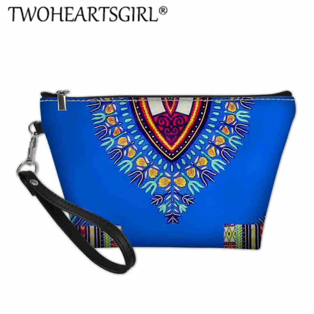 Twoheartsgirl Африканский Дашики мексиканское пончо хиппи племенной этнический Boho дорожный Органайзер маленькая косметичка для женщин косметички