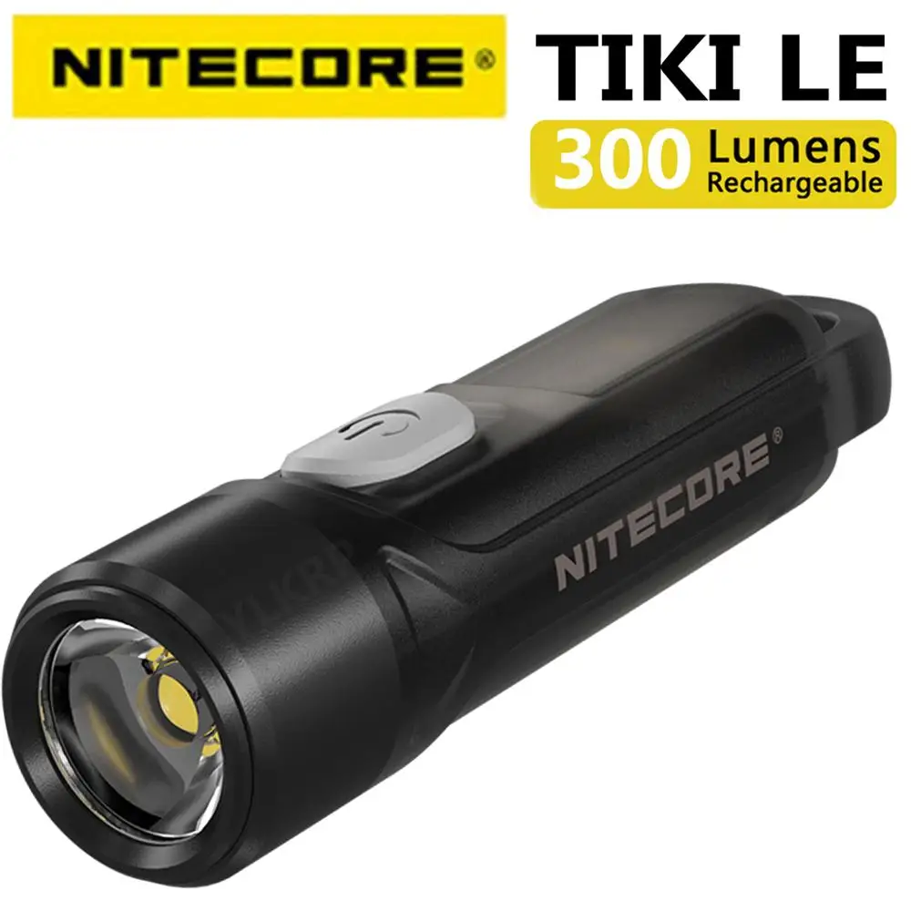 NITECORE TIKI GITD TIKI LE  ̴ ̷ Űü Ʈ USB-C, 300 , 100% 