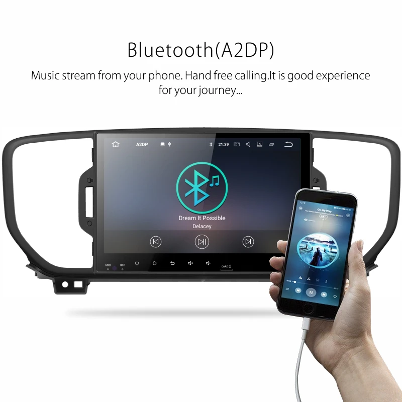 Discount Dinpei 9" Android 9.0 Car Radio Multimedia Player for KIA sportage 2016 2017 KX5 car Radio GPS Navigation Stereo Video Mp5 Wifi 3