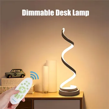 

LED Strip Table Light LED Desk Lamp Spiral Acrylic Art Table Lamps Indoor Reading Lighting Lamp Decoration 110V-240V Table Light